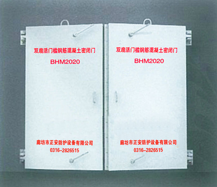 钢筋混凝土单扇活门槛密闭门