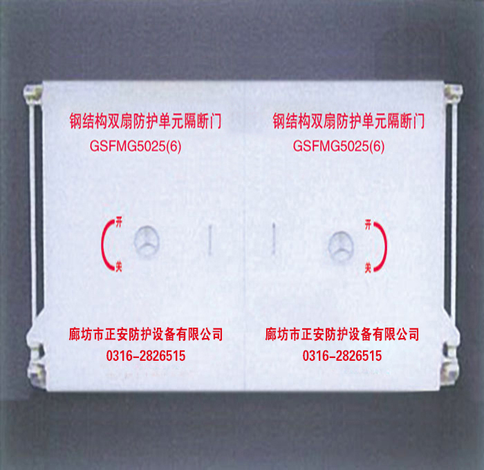 钢结构双扇密闭门